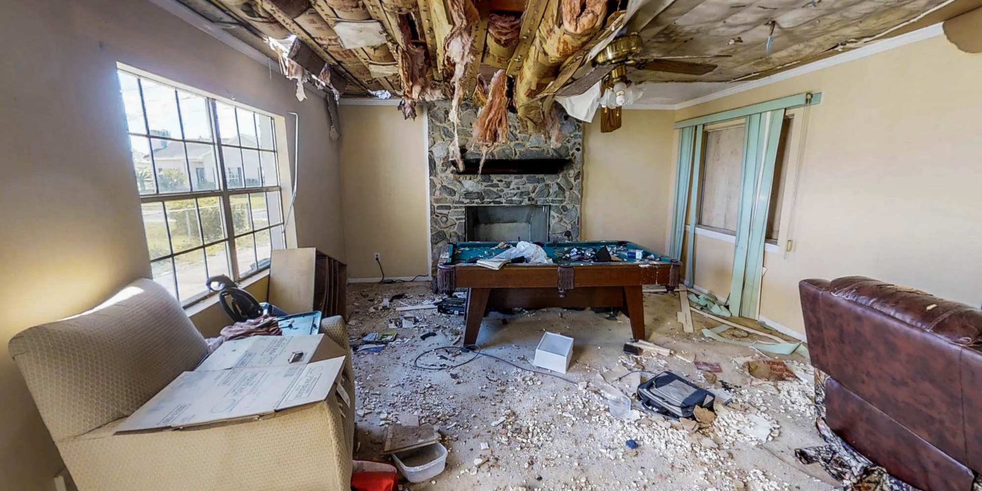 Stock image of fire damage in a home in Reno, NV