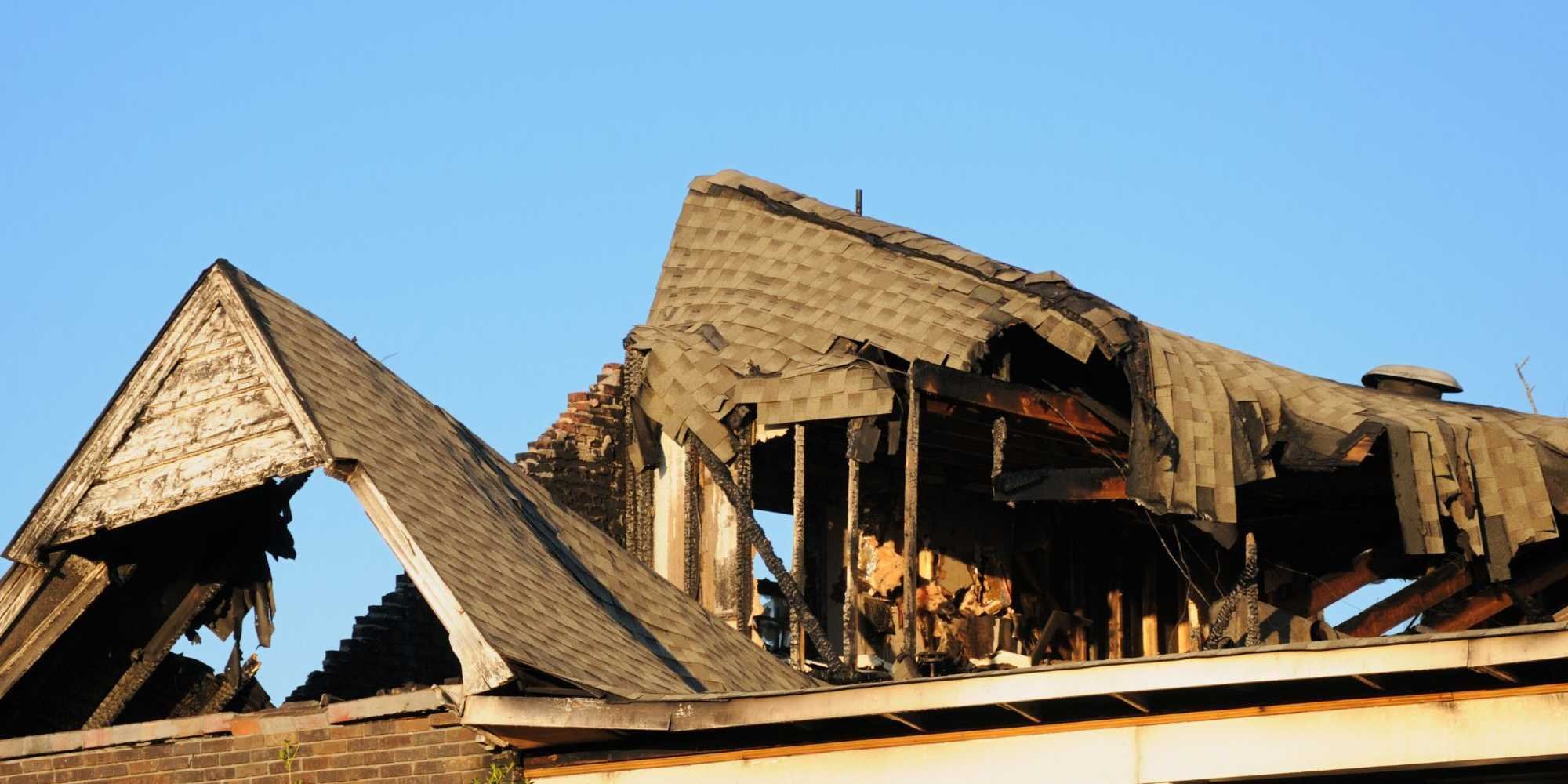 Fire damage to a roof - looking for a fire resotration service in Reno, NV - M&G Construction